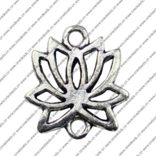 Pendant. Fashion Zinc Alloy jewelry findings. Flower 16x14mm. Sold by KG