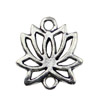 Pendant. Fashion Zinc Alloy jewelry findings. Flower 16x14mm. Sold by KG
