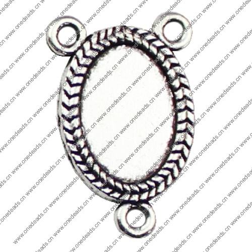 Connector. Fashion Zinc Alloy Jewelry Findings.23x15mm. Sold by KG  