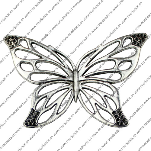 Pendant. Fashion Zinc Alloy jewelry findings. Animal 70x41mm. Sold by KG