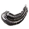Pendant. Fashion Zinc Alloy jewelry findings. Plume 50x22mm. Sold by KG
