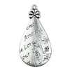 Pendant. Fashion Zinc Alloy jewelry findings. 49x24mm. Sold by KG
