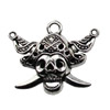 Pendant. Fashion Zinc Alloy jewelry findings. Skeleton 33x26mm. Sold by KG
