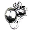 Pendant. Fashion Zinc Alloy jewelry findings. Animal 28x23mm. Sold by KG
