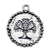 Pendant. Fashion Zinc Alloy jewelry findings.25x21mm. Sold by KG
