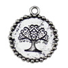 Pendant. Fashion Zinc Alloy jewelry findings.25x21mm. Sold by KG