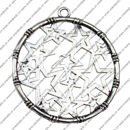 Pendant. Fashion Zinc Alloy jewelry findings.Oval 35x32mm. Sold by KG