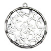 Pendant. Fashion Zinc Alloy jewelry findings.Oval 35x32mm. Sold by KG
