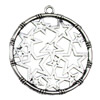 Pendant. Fashion Zinc Alloy jewelry findings.Oval 35x32mm. Sold by KG