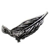 Pendant. Fashion Zinc Alloy jewelry findings.Leaf 46x23mm. Sold by KG