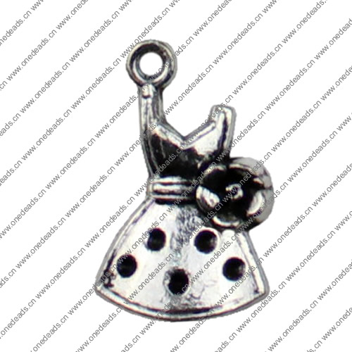 Pendant. Fashion Zinc Alloy jewelry findings.Clothing 20x12mm. Sold by KG