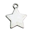 Pendant. Fashion Zinc Alloy jewelry findings.Star 21x17mm. Sold by KG
