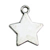 Pendant. Fashion Zinc Alloy jewelry findings.Star 21x17mm. Sold by KG