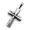 Pendant. Fashion Zinc Alloy jewelry findings.Cross 30x17mm. Sold by KG