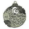 Pendant. Fashion Zinc Alloy jewelry findings.44x52mm. Sold by KG
