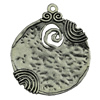 Pendant. Fashion Zinc Alloy jewelry findings.44x52mm. Sold by KG