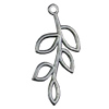 Pendant. Fashion Zinc Alloy jewelry findings.Leaf 20x41mm. Sold by KG
