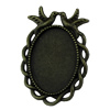 Zinc Alloy Cabochon Settings. Fashion Jewelry Findings.26x38mm Inner dia 18x20mm. Sold by KG
