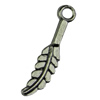 Pendant. Fashion Zinc Alloy jewelry findings.Leaf 4x15mm. Sold by KG
