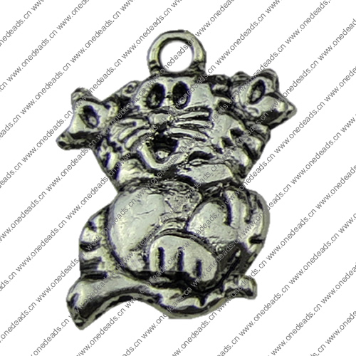 Pendant. Fashion Zinc Alloy jewelry findings.Animal 13x17mm. Sold by KG