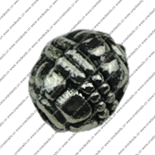 Beads. Fashion Zinc Alloy jewelry findings.6x5mm. Hole size:1mm. Sold by KG