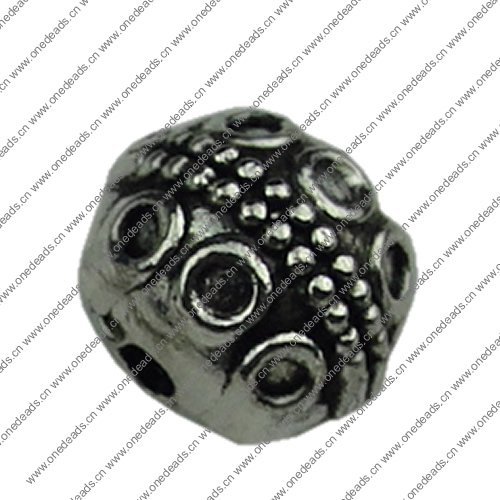 Beads. Fashion Zinc Alloy jewelry findings.8x10mm. Hole size:2mm. Sold by KG