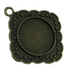 Zinc Alloy Cabochon Settings. Fashion Jewelry Findings.35x40mm Inner dia 20mm. Sold by KG
