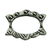 Beads. Fashion Zinc Alloy jewelry findings.15x12mm. Hole size:1mm. Sold by KG
