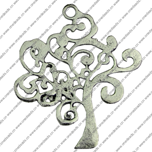 Pendant. Fashion Zinc Alloy jewelry findings.Tree 30x40mm. Sold by KG