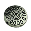 Beads. Fashion Zinc Alloy jewelry findings.13x13mm. Hole size:1mm. Sold by KG
