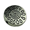 Beads. Fashion Zinc Alloy jewelry findings.13x13mm. Hole size:1mm. Sold by KG