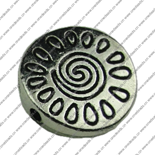 Beads. Fashion Zinc Alloy jewelry findings.13x13mm. Hole size:1mm. Sold by KG