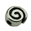 Beads. Fashion Zinc Alloy jewelry findings.8x9mm. Hole size:2mm. Sold by KG
