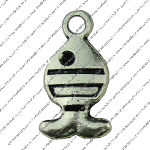 Pendant. Fashion Zinc Alloy jewelry findings.Animal 10x20mm. Sold by KG