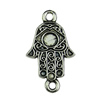 Pendant. Fashion Zinc Alloy jewelry findings.Hand 13x22mm. Sold by KG
