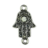 Pendant. Fashion Zinc Alloy jewelry findings.Hand 13x22mm. Sold by KG