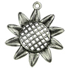 Pendant. Fashion Zinc Alloy jewelry findings.Flower 43x50mm. Sold by KG

