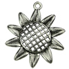 Pendant. Fashion Zinc Alloy jewelry findings.Flower 43x50mm. Sold by KG