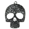 Pendant. Fashion Zinc Alloy jewelry findings.Skeleton 50x65mm. Sold by KG
