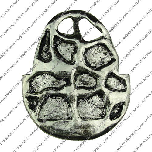 Pendant. Fashion Zinc Alloy jewelry findings.55x67mm. Sold by KG