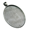 Zinc Alloy Cabochon Settings. Fashion Jewelry Findings. 23x50mm Inner dia 30x40mm. Sold by KG
