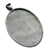 Zinc Alloy Cabochon Settings. Fashion Jewelry Findings. 23x50mm Inner dia 30x40mm. Sold by KG