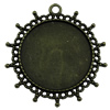 Zinc Alloy Cabochon Settings. Fashion Jewelry Findings. 42x42mm Inner dia 30x30mm. Sold by KG