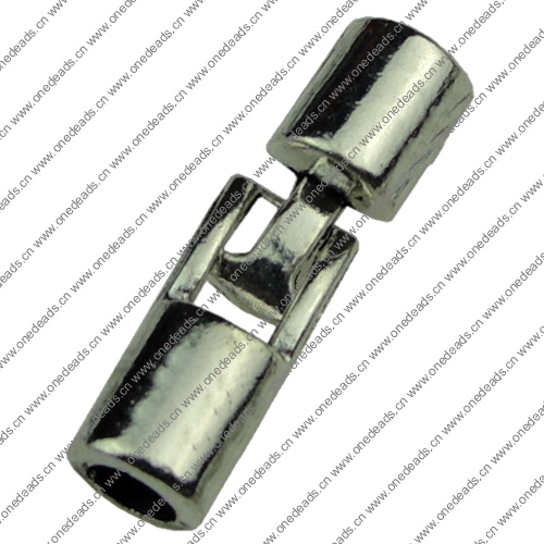Clasps. Fashion Zinc Alloy Jewelry Findings.8x18mm. Hole:5mm. Sold by KG