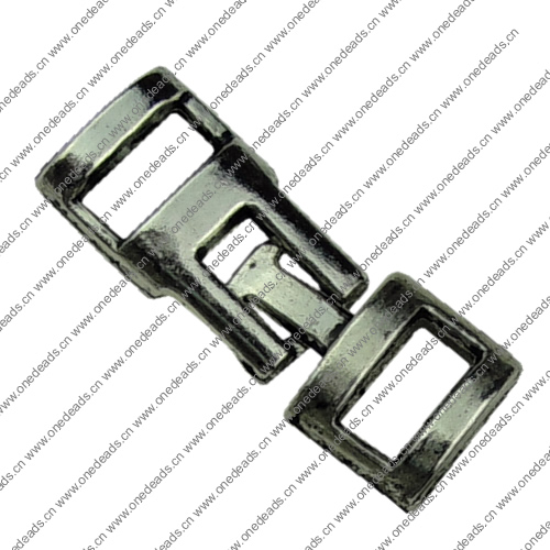 Clasps. Fashion Zinc Alloy Jewelry Findings.10x17mm. Hole:8x4mm. Sold by KG
