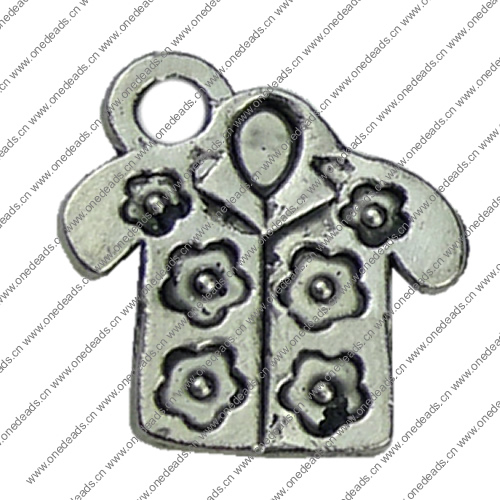 Pendant. Fashion Zinc Alloy jewelry findings.Clothing 15x15mm. Sold by KG