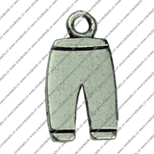 Pendant. Fashion Zinc Alloy jewelry findings.Trousers 9x13mm. Sold by KG