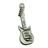Pendant. Fashion Zinc Alloy jewelry findings.Guitar 10x31mm. Sold by KG
