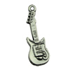 Pendant. Fashion Zinc Alloy jewelry findings.Guitar 10x31mm. Sold by KG