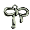 Pendant. Fashion Zinc Alloy jewelry findings.Bowknot 20x17mm. Sold by KG
